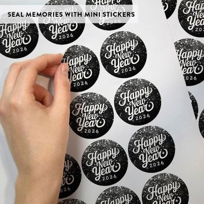 240 Pack Silver Sparkle Labels Image 2