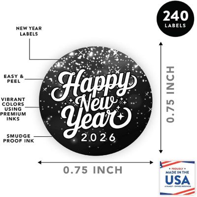 240 Pack Silver Sparkle Labels Image 3