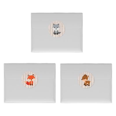 240Pc Tan Wood, Fox, Deer, Owl, Hedgehog Image 2