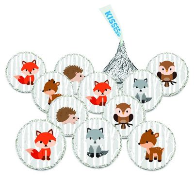 240Pcs Brown Wood/Fox/Deer/Owl/Hedgehog Image 1