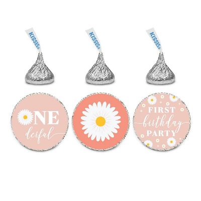 240PCS Daisy 1st Birthday Stickers Image 3