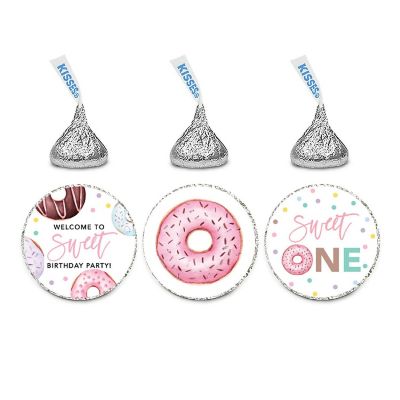 240PCS Donut Theme Birthday Sticker Image 3
