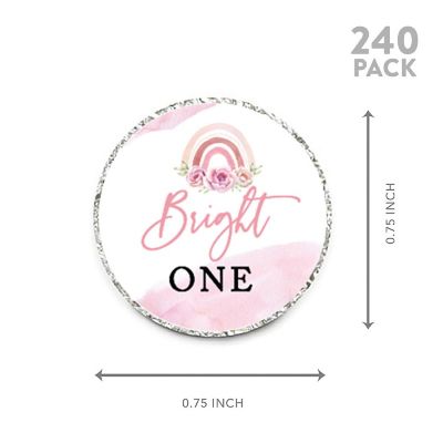 240PCS Floral Rainbow Stickers Image 1