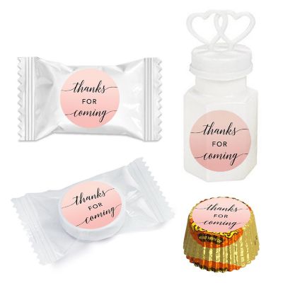 240Pcs Rose Thanks for Coming! Label Image 1