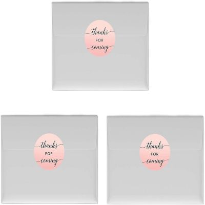 240Pcs Rose Thanks for Coming! Label Image 1