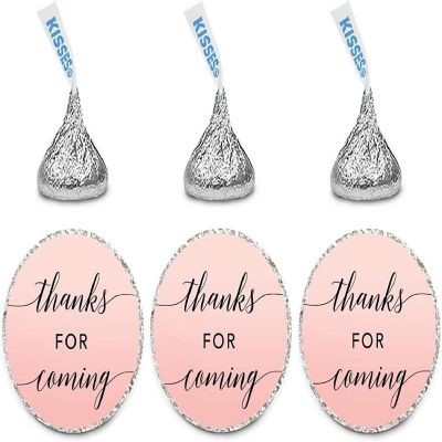 240Pcs Rose Thanks for Coming! Label Image 2
