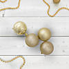 24ct Champagne Gold Shatterproof 4-Finish Christmas Ball Ornaments 2.5" (60mm) Image 1