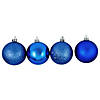 24ct Lavish Blue Shatterproof 4-Finish Christmas Ball Ornaments 2.5" (60mm) Image 1