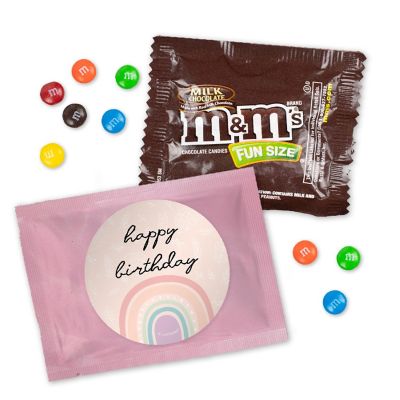 24ct Rainbow Birthday Candy M&M's Party Favor Packs (24ct) - Milk Chocolate - by Just Candy Image 1