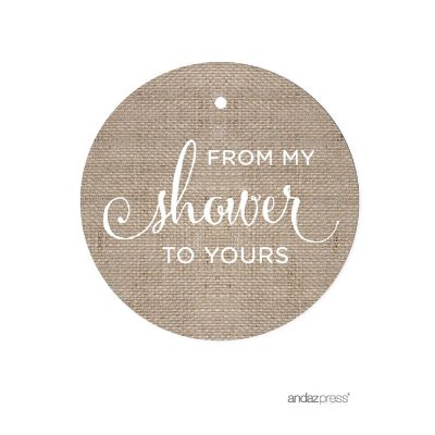 24PC from My Shower to Yours Burlap Image 1