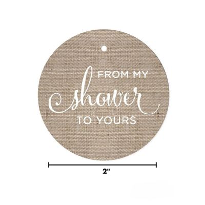 24PC from My Shower to Yours Burlap Image 2
