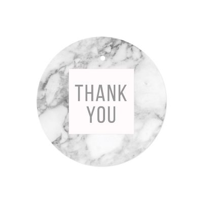 24PC Marble/Modern Style, Thank You Image 1
