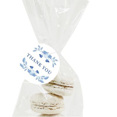 24PC Scandinavian Blue Florals Thank You Image 1