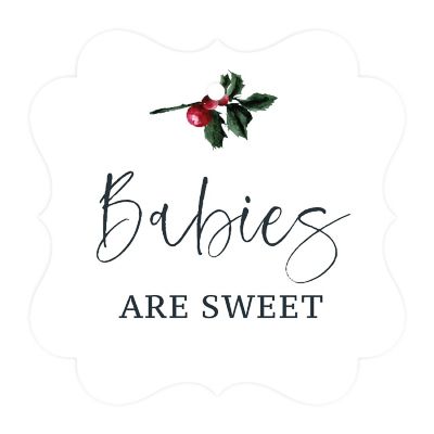24PK Babies Are Sweet Fancy Frame Tags Image 3