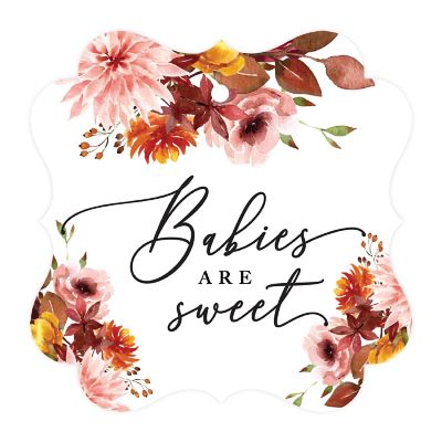 24PK Babies Sweet Marsala Frame Gift Tag Image 3