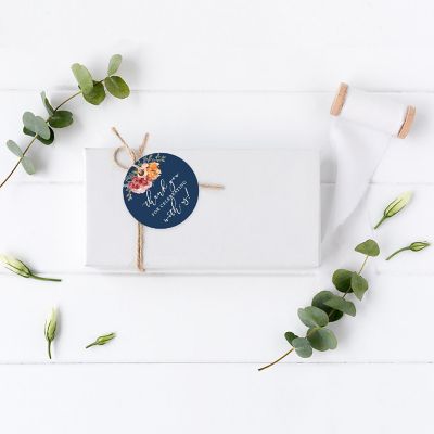 24PK Celebrating Navy Circle Tags Image 1