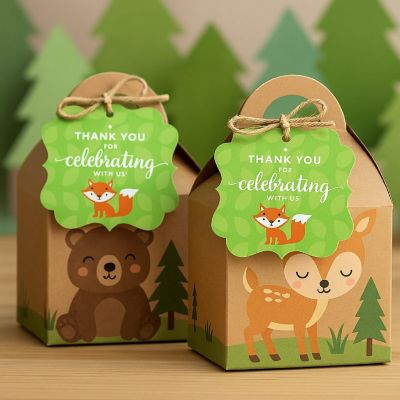 24PK Fox Gift Tag Thank You Celebrating Image 2