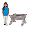 25 1/4" x 20 1/4" 3D Nativity Manger Grey Cardboard Stand-Up Image 1