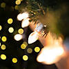 25 Count Clear C7 Christmas Lights  24ft White Wire Image 1