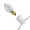 25 Count Clear C7 Christmas Lights  24ft White Wire Image 4