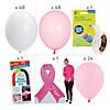 25 Ft. Pink Ribbon Pink & White Balloon Garland Kit - 123 Pc. Image 1