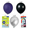 25 Ft. Purple, Black & Silver Balloon Garland Kit - 146 Pc. Image 1