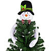 25" Plush Snowman Christmas Tree Topper  Unlit Image 4
