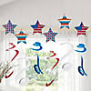 25" Prismatic Patriotic Star Hanging Swirls - 12 Pc. Image 2