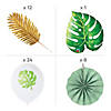 253 Pc. Metallic Tropical Party Tableware Kit for 24 Guests Image 3