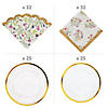 258 Pc. Premium Garden Disposable Tableware Kit for 24 Guests Image 1