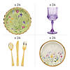 258 Pc. Premium Garden Disposable Tableware Kit for 24 Guests Image 2