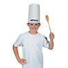 26" Circ. x 10" Adjustable Pleated White Paper Chef Hats - 12 Pc. Image 4