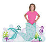 26" Mermaid Sparkle Tail Photo Booth Cardboard Cutout Stand-Up Image 1