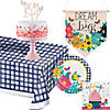 26 Pc. Dolly Parton Blossoming Beauty Party Tableware and Decorations Kit for 8 Guests Image 1