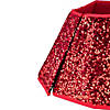 26" Red Sequins Hexagonal Christmas Tree Collar Image 2