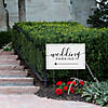 26" x 17" Double-Sided Wedding Script Parking Plastic Yard Sign Image 2