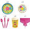 269 Pc. Fiesta Floral Bright Party Tableware Kit for 8 Guests Image 1