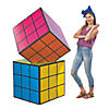 27 1/2" x 6 Ft. 3D Stacked Magic Cube Puzzles Cardboard Stand-Up Image 1