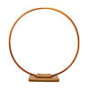 27" Round Centerpiece Gold Plastic Tabletop Frame Decoration Image 1