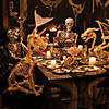 27" Unicorn Skeleton Plastic Halloween Decoration with Glowing Eyes Image 3