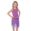 27" x 17" Kids Flowered Adjustable Waist Plastic Hula Skirts - 12 Pc. Image 1