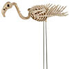 27" x 19 3/4" Flamingo Plastic Skeleton Halloween Outdoor Yard Decoration Image 1