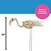 27" x 19 3/4" Flamingo Plastic Skeleton Halloween Outdoor Yard Decoration Image 2