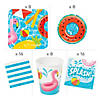 270 Pc. Pool Party Deluxe Tableware Kit for 8 Guests Image 1