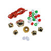 28" Beaded Jingle Bell Necklace Craft Kit - Makes 12 Image 2