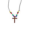28" Colors of Faith Salvation Cross Necklace Craft Kit - Makes 12 Image 1