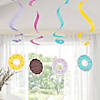 28" Donut Sprinkles Hanging Swirl Decorations - 12 Pc. Image 2