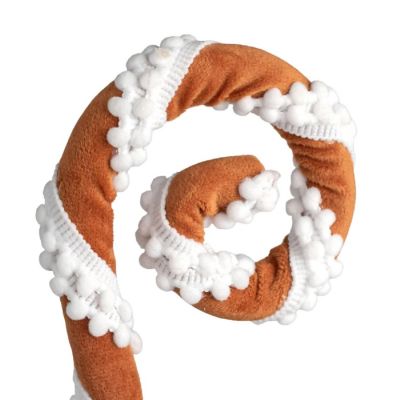 28" Gingerbread Stripe Curly Spray Image 1