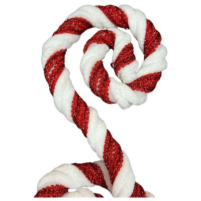 28" Peppermint Spiral Curly Spray Image 1