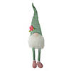 28" Plaid Spring Gnome Table Top Figure with Dangling Legs Image 1